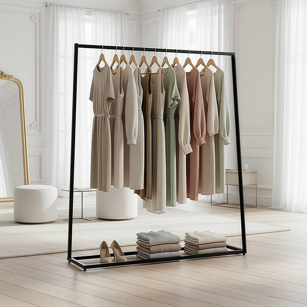 Commercial Clothing Garment Rack Retail Shop Black V63-835721