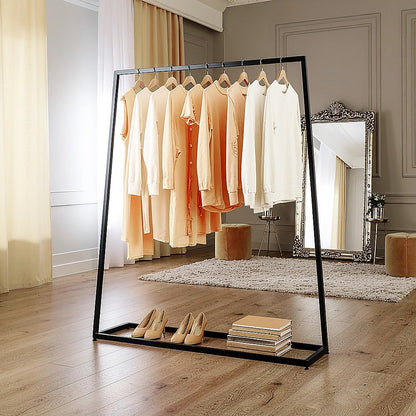 Commercial Clothing Garment Rack Retail Shop Black V63-835721