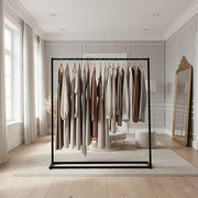 Commercial Clothing Garment Rack Retail Shop Black V63-835721