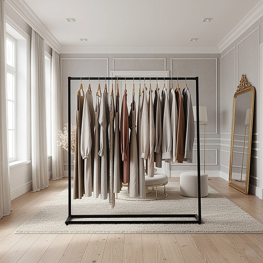Commercial Clothing Garment Rack Retail Shop Black V63-835721