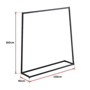 Commercial Clothing Garment Rack Retail Shop Black V63-835721