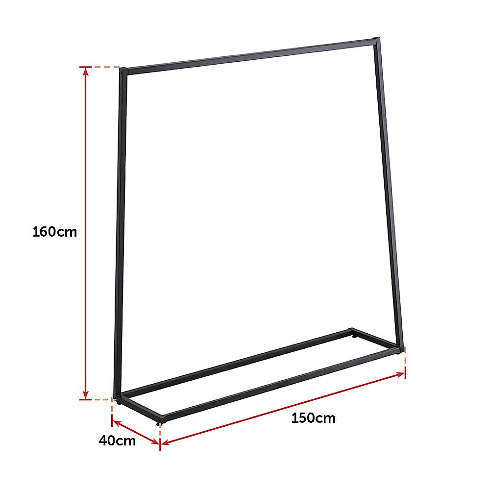 Commercial Clothing Garment Rack Retail Shop Black V63-835721