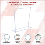 Commercial Clothing Garment Rack Retail Shop White V63-835731