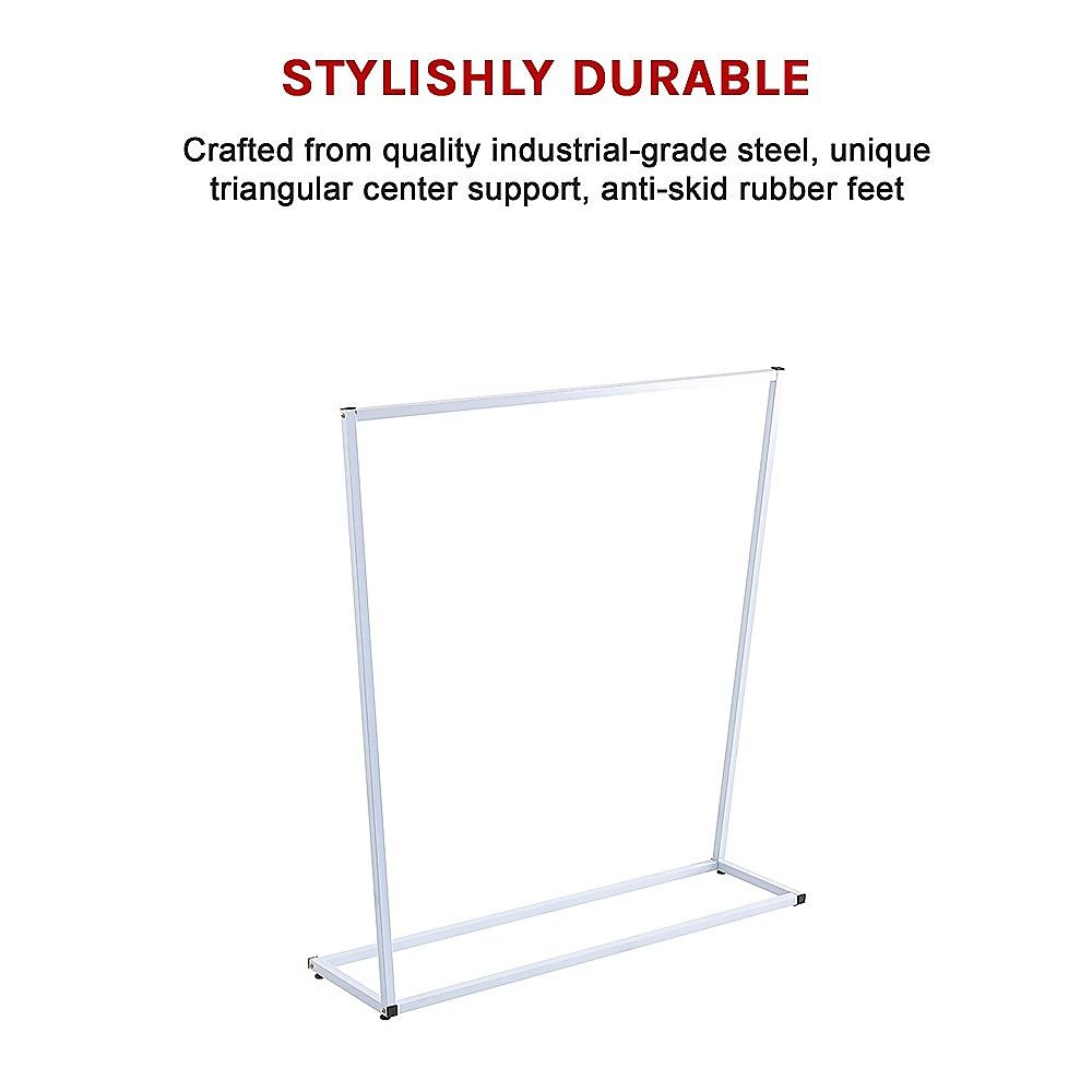 Commercial Clothing Garment Rack Retail Shop White V63-835731