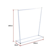 Commercial Clothing Garment Rack Retail Shop White V63-835731
