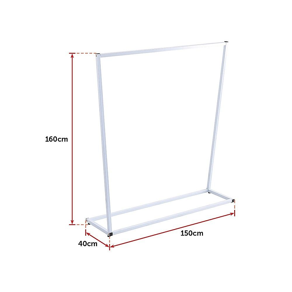 Commercial Clothing Garment Rack Retail Shop White V63-835731