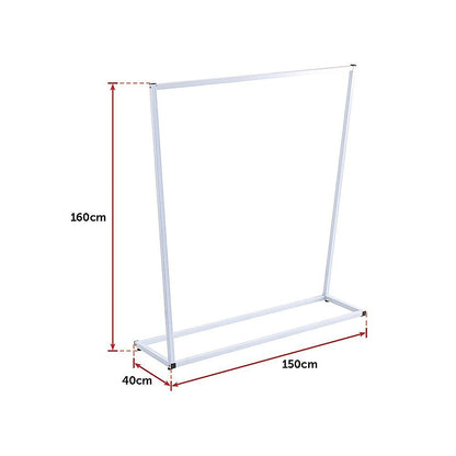 Commercial Clothing Garment Rack Retail Shop White V63-835731