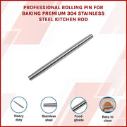 Professional Rolling Pin for Baking Premium 304 Stainless Steel Kitchen Rod V63-835741