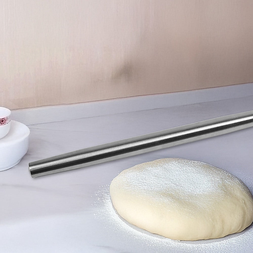 Professional Rolling Pin for Baking Premium 304 Stainless Steel Kitchen Rod V63-835741