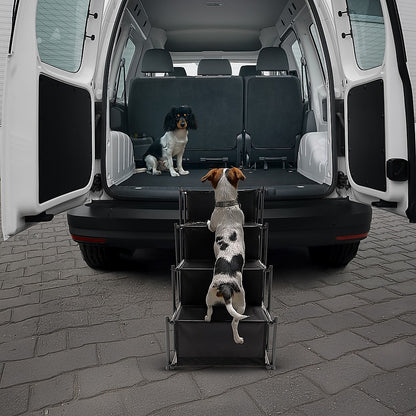 Folding Dog Car Boot Steps Ladder Lightweight Strong Pet Stairs V63-835751
