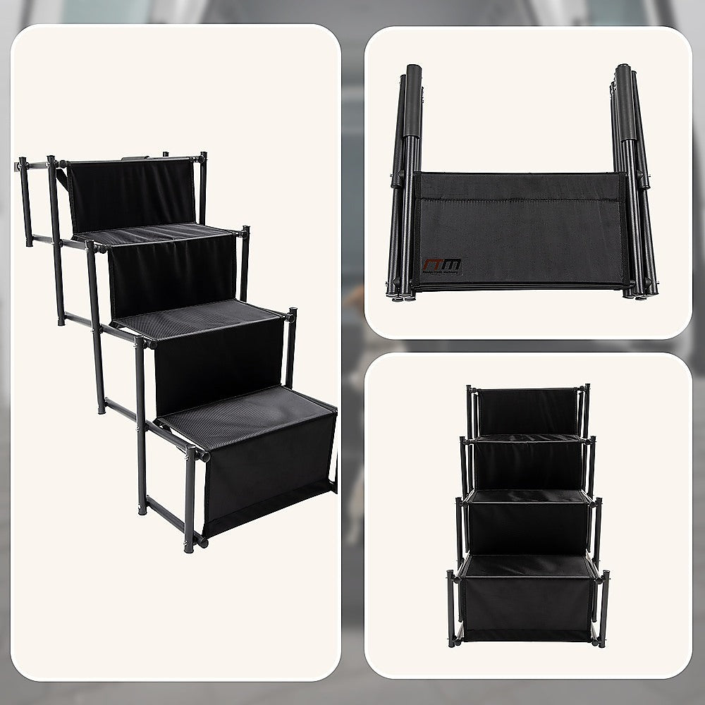 Folding Dog Car Boot Steps Ladder Lightweight Strong Pet Stairs V63-835751