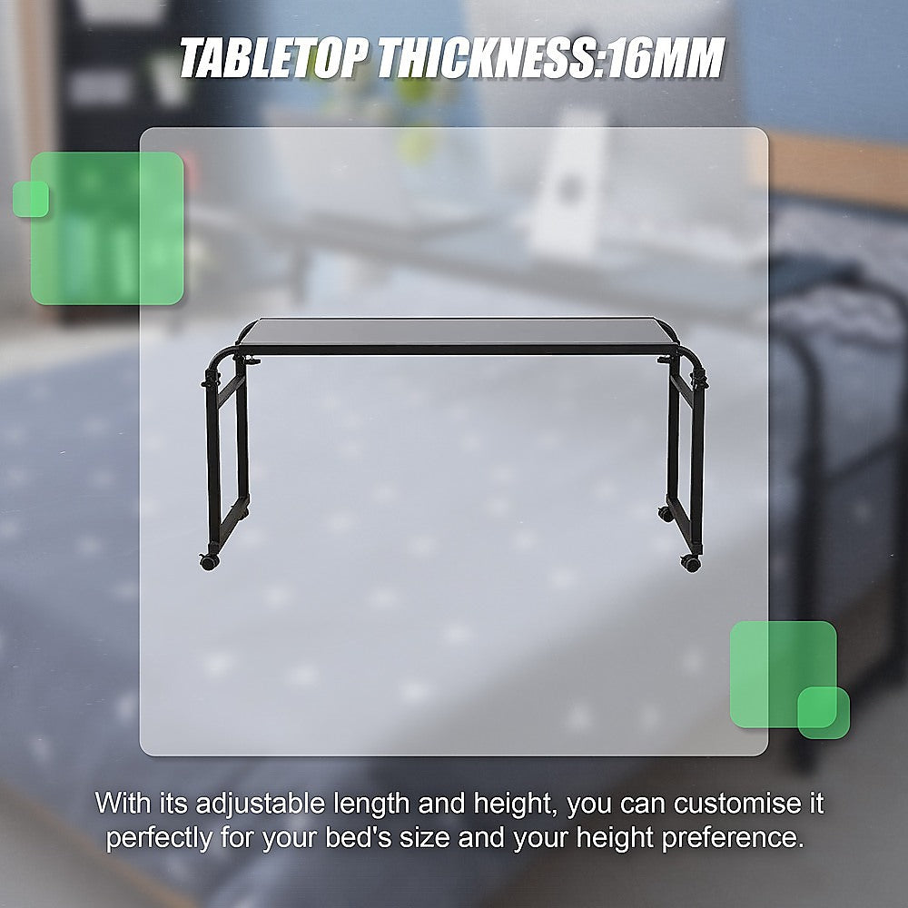 Overbed Table Work Laptop Desk with Wheels V63-835781