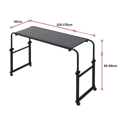 Overbed Table Work Laptop Desk with Wheels V63-835781
