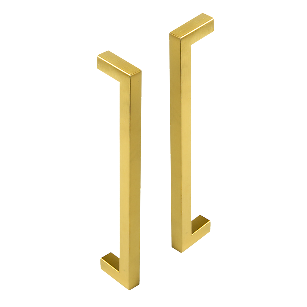 15 x Brushed Brass Drawer Pulls Kitchen Cabinet Handles - Gold Finish 192mm V63-835821