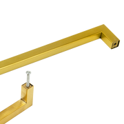 15 x Brushed Brass Drawer Pulls Kitchen Cabinet Handles - Gold Finish 192mm V63-835821