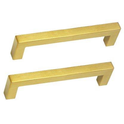 15x Brushed Brass Drawer Pulls Kitchen Cabinet Handles - Gold Finish 128mm V63-835831