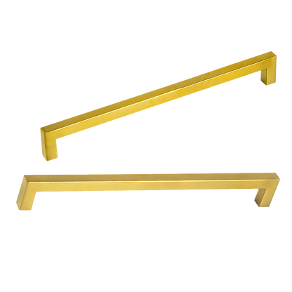 15x Brushed Brass Drawer Pulls Kitchen Cabinet Handles - Gold Finish 256mm V63-835841