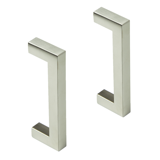 Brushed Nickel Stainless Steel Kitchen Cabinet Square Drawer Pull Door Handles 15-Pack V63-835851