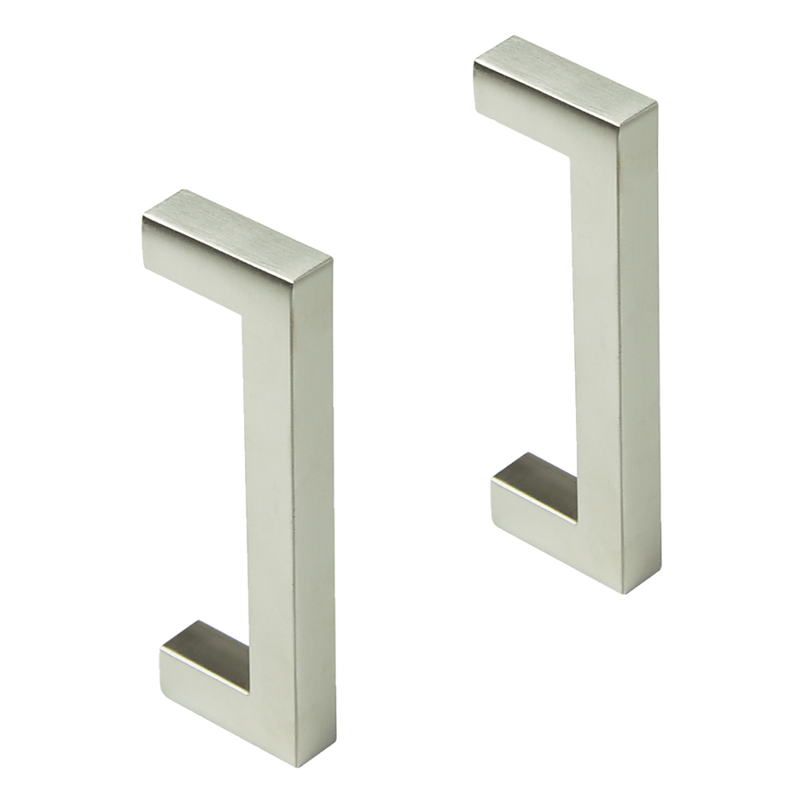 Brushed Nickel Stainless Steel Kitchen Cabinet Square Drawer Pull Door Handles 15-Pack V63-835851