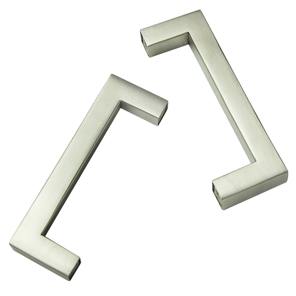 Brushed Nickel Stainless Steel Kitchen Cabinet Square Drawer Pull Door Handles 15-Pack V63-835851