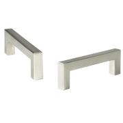 Brushed Nickel Stainless Steel Kitchen Cabinet Square Drawer Pull Door Handles 15-Pack V63-835851