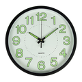305mm Luminous Wall Clock Glow In The Dark Silent Quartz Indoor Home Modern Clock V63-835871