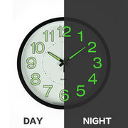 305mm Luminous Wall Clock Glow In The Dark Silent Quartz Indoor Home Modern Clock V63-835871