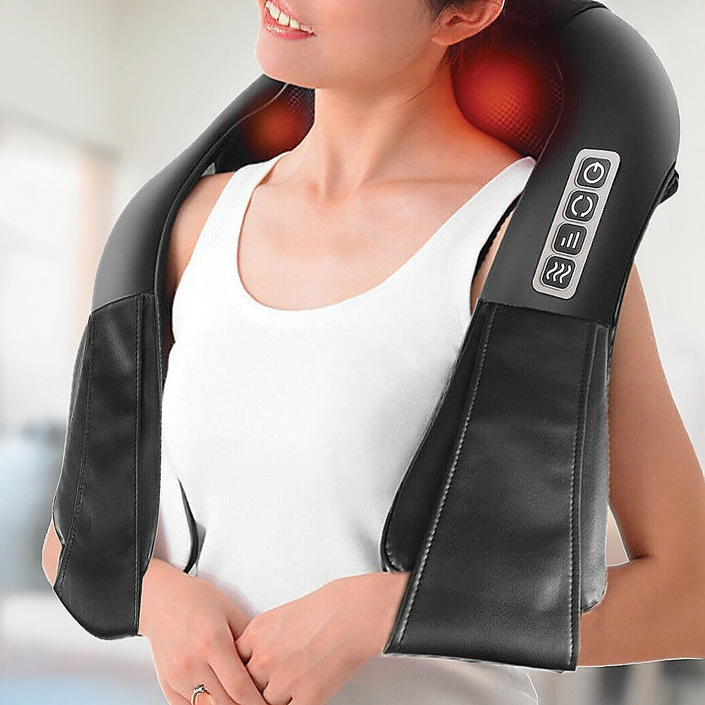 Shiatsu Neck & Back Massager with Heat - Deep Kneading Massage Pillow for Shoulders V63-835881