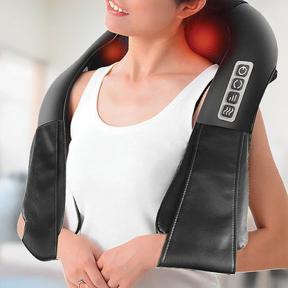 Shiatsu Neck & Back Massager with Heat - Deep Kneading Massage Pillow for Shoulders V63-835881