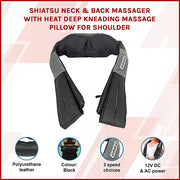 Shiatsu Neck & Back Massager with Heat - Deep Kneading Massage Pillow for Shoulders V63-835881