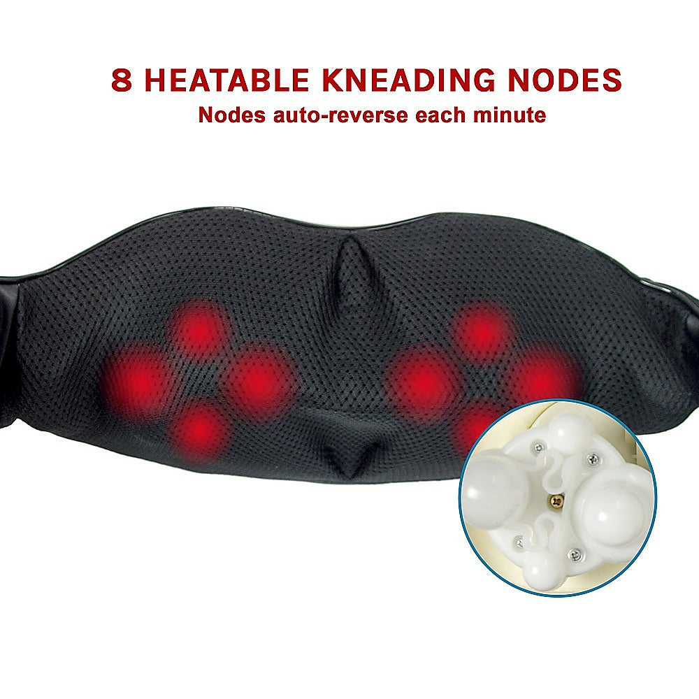 Shiatsu Neck & Back Massager with Heat - Deep Kneading Massage Pillow for Shoulders V63-835881