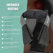 Shiatsu Neck & Back Massager with Heat - Deep Kneading Massage Pillow for Shoulders V63-835881