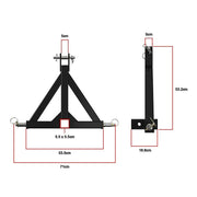 Heavy Duty Steel 3 Point 2" Trailer Hitch Receiver Tow Drawbar For Cat 1 Tractor V63-835901