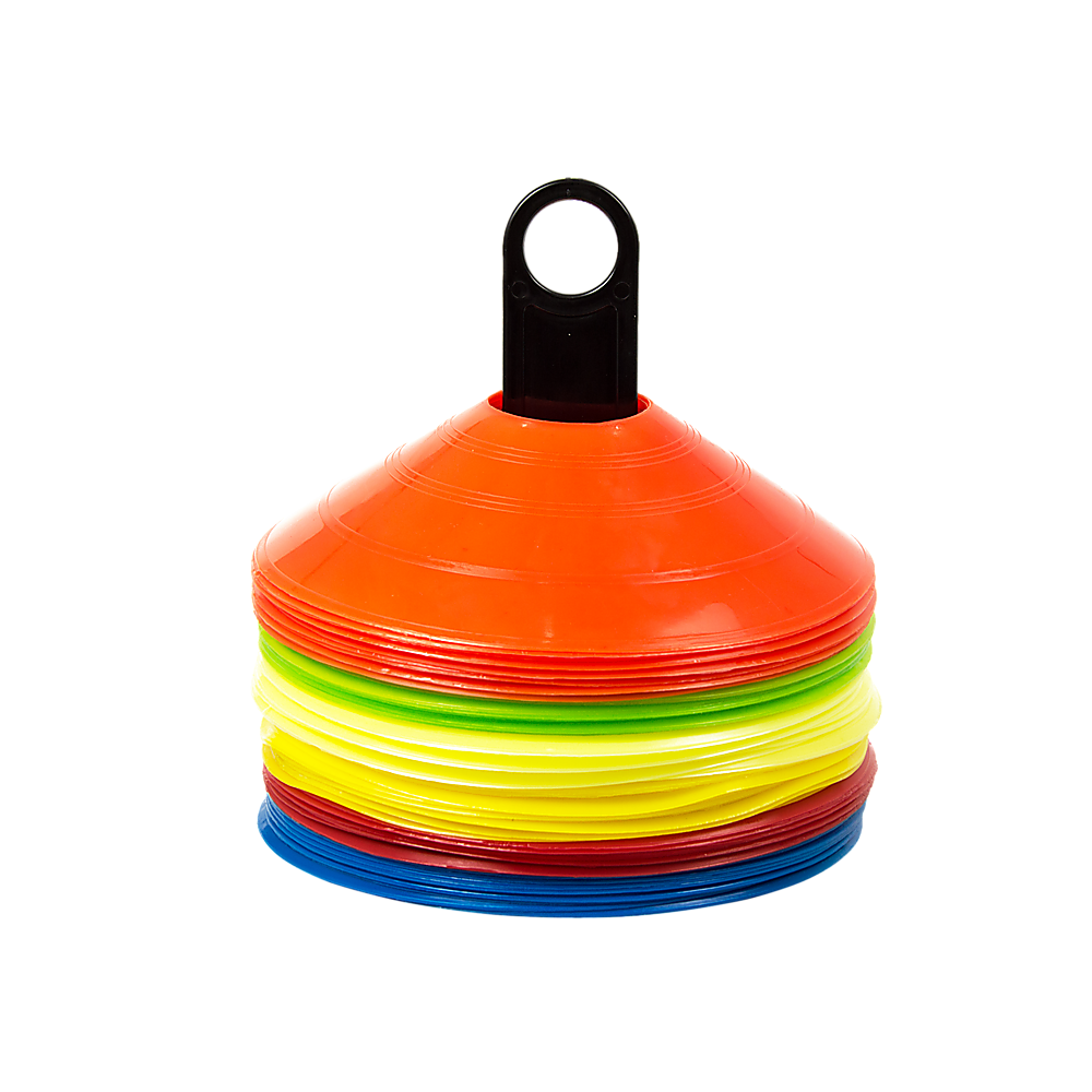60 Pack Sports Training Discs Markers Cones Soccer AFL Exercise Personal Fitness V63-835911