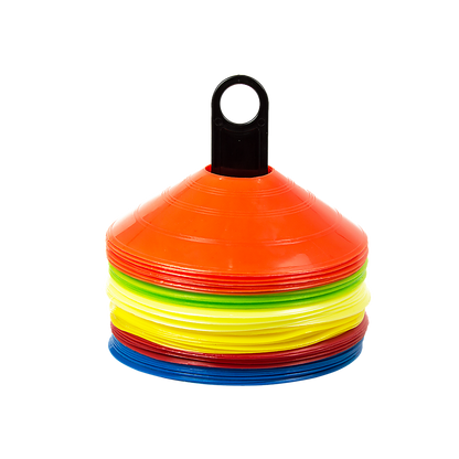 60 Pack Sports Training Discs Markers Cones Soccer AFL Exercise Personal Fitness V63-835911