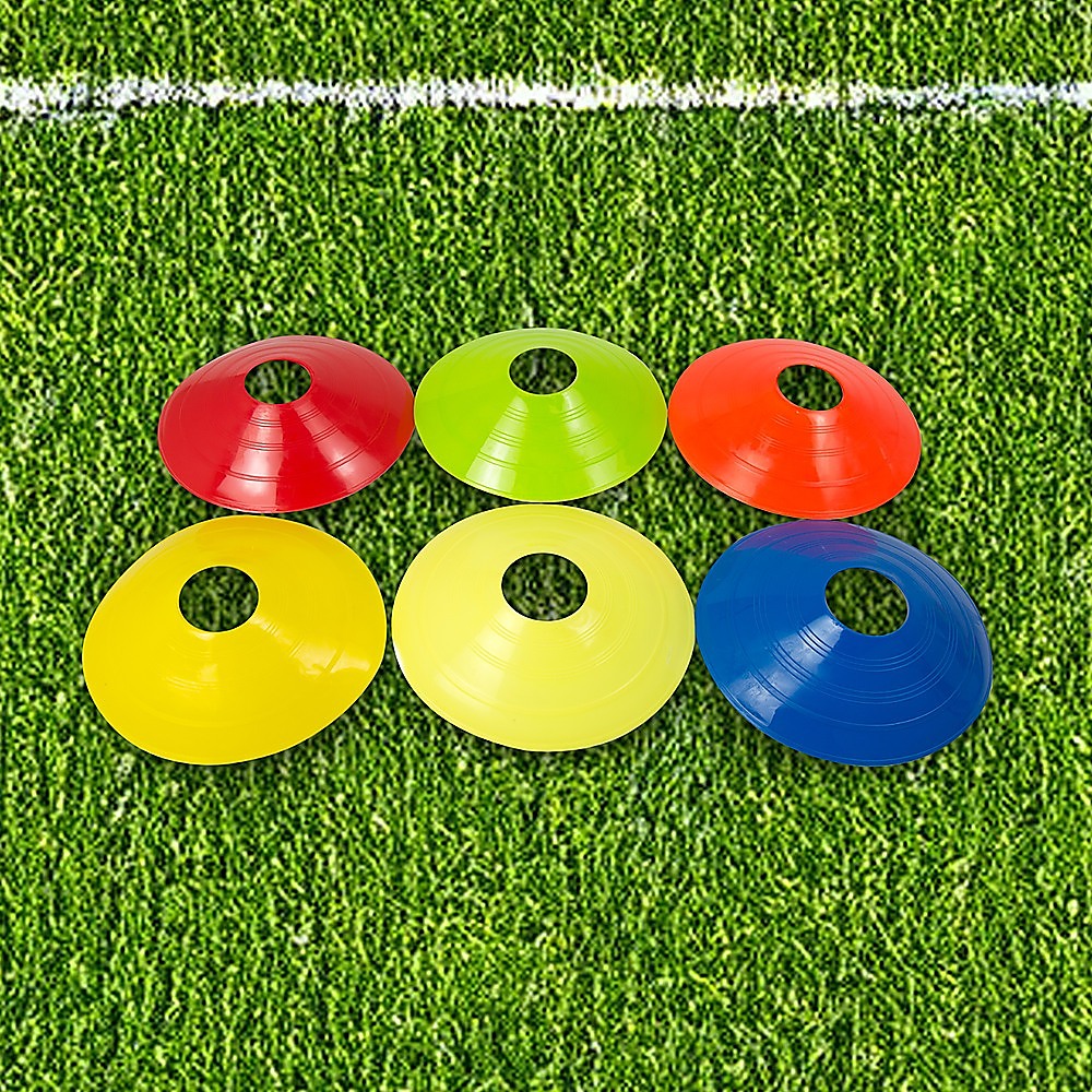 60 Pack Sports Training Discs Markers Cones Soccer AFL Exercise Personal Fitness V63-835911