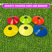 60 Pack Sports Training Discs Markers Cones Soccer AFL Exercise Personal Fitness V63-835911