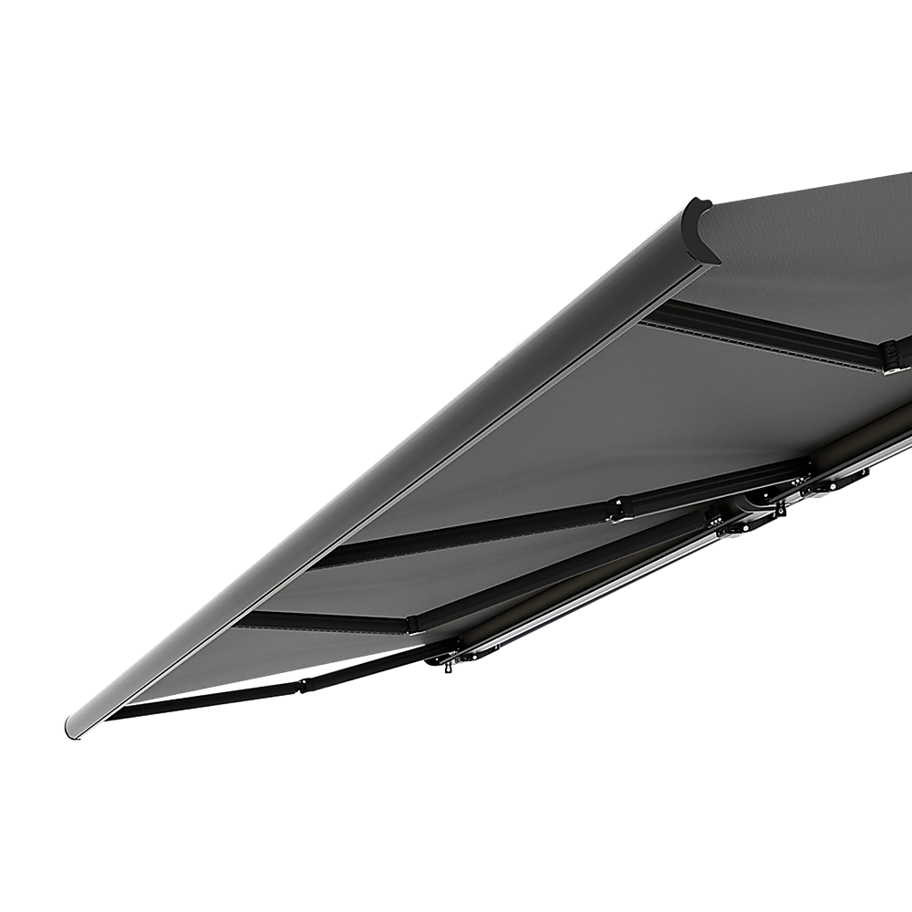 5.5m x 3.0m Retractable Folding Arm Awning Heavy Duty Full Cassette Motorised V63-835941