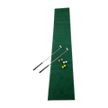 Golf Beer Pong Game Toy Set Green Golf Putting Matt with 2 Putters, 6 Balls V63-835971