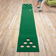 Golf Beer Pong Game Toy Set Green Golf Putting Matt with 2 Putters, 6 Balls V63-835971