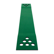 Golf Beer Pong Game Toy Set Green Golf Putting Matt with 2 Putters, 6 Balls V63-835971