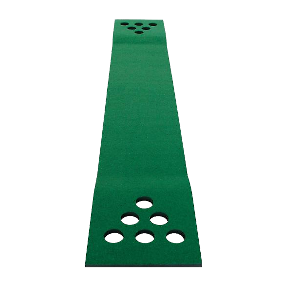 Golf Beer Pong Game Toy Set Green Golf Putting Matt with 2 Putters, 6 Balls V63-835971