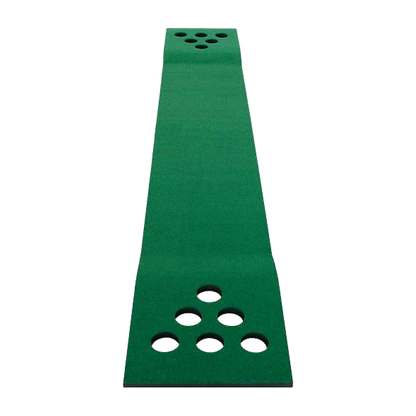 Golf Beer Pong Game Toy Set Green Golf Putting Matt with 2 Putters, 6 Balls V63-835971