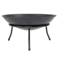 Iron Fire Bowl Traditional Log Fire Pit Outdoor Heating Camp Site Barbecue V63-835991