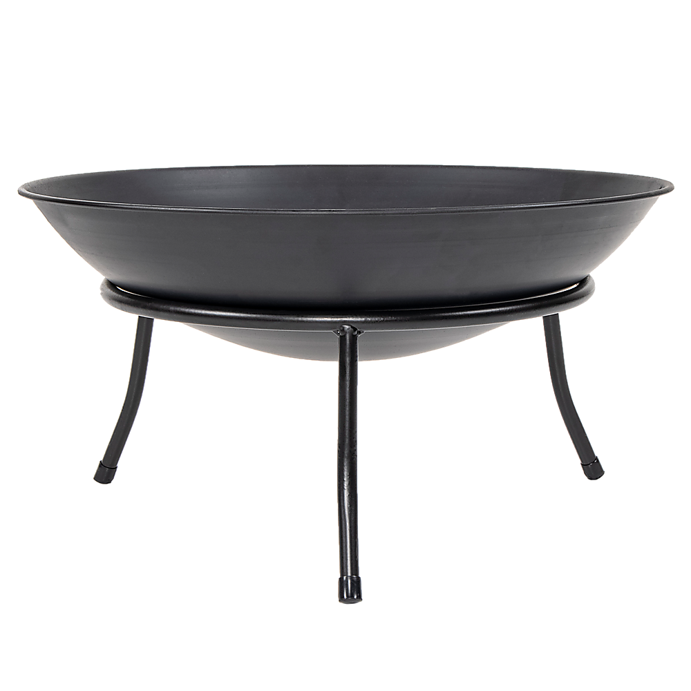 Iron Fire Bowl Traditional Log Fire Pit Outdoor Heating Camp Site Barbecue V63-835991