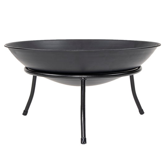 Iron Fire Bowl Traditional Log Fire Pit Outdoor Heating Camp Site Barbecue V63-835991