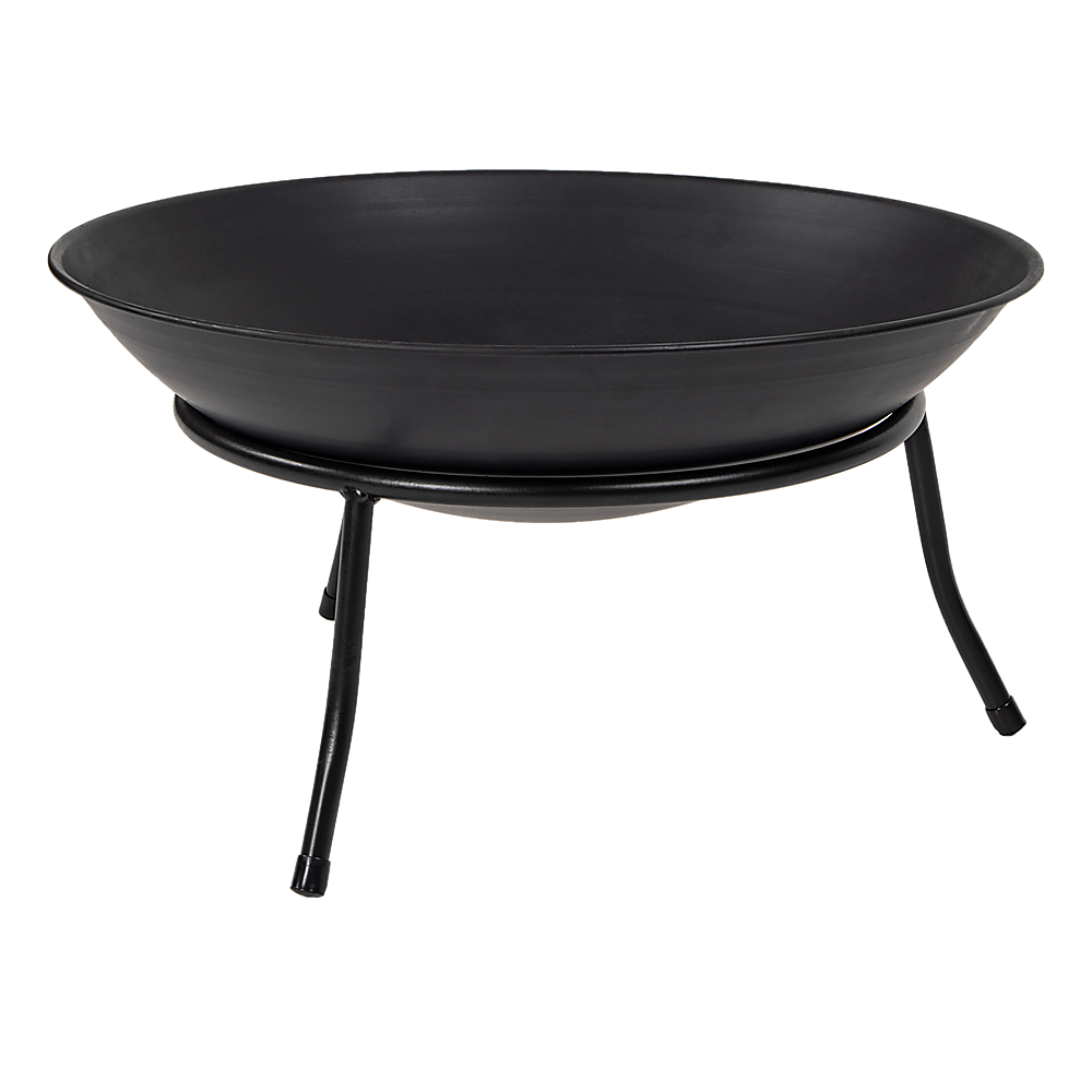 Iron Fire Bowl Traditional Log Fire Pit Outdoor Heating Camp Site Barbecue V63-835991