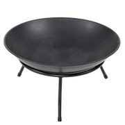 Iron Fire Bowl Traditional Log Fire Pit Outdoor Heating Camp Site Barbecue V63-835991
