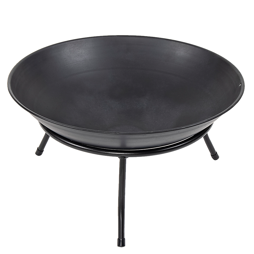 Iron Fire Bowl Traditional Log Fire Pit Outdoor Heating Camp Site Barbecue V63-835991