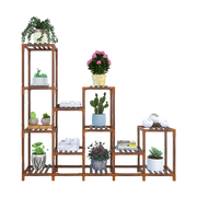 Indoor Outdoor Garden Plant Stand Planter Flower Pot Shelf Wooden Shelving - 12 Shelves V63-836011